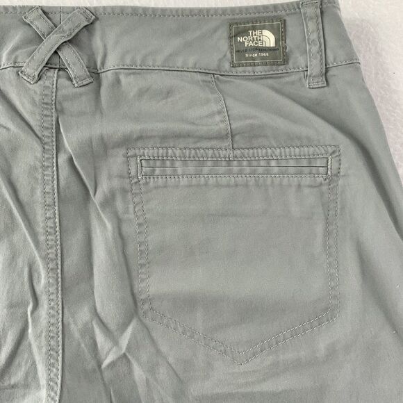 The North Face A5 Cargo Pants Womens 6 Roll Cuff Crop Gray Cotton Hiking - Picture 5 of 10